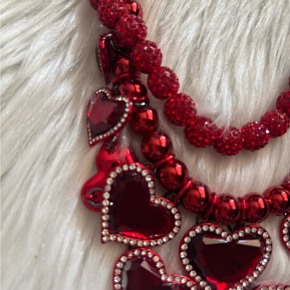Betsey Johnson Red Heart Necklace - Picture 5 of 7